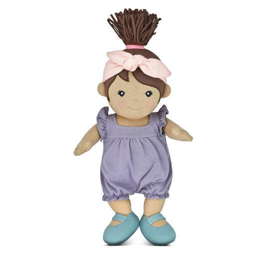 Apple Park Organic Dress Up Doll - Paloma (Lavender)
