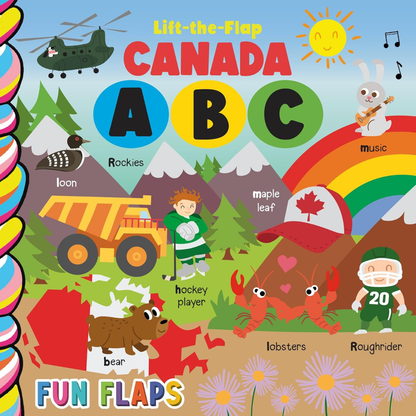Taffy Tales Lift-The-Flap Board Book - Canada ABC Fun Flaps
