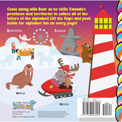Taffy Tales Lift-The-Flap Board Book - Canada ABC Fun Flaps