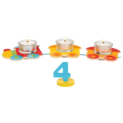 Goki Wooden Birthday Train (Flat)