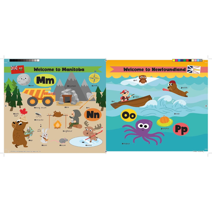 Taffy Tales Lift-The-Flap Board Book - Canada ABC Fun Flaps