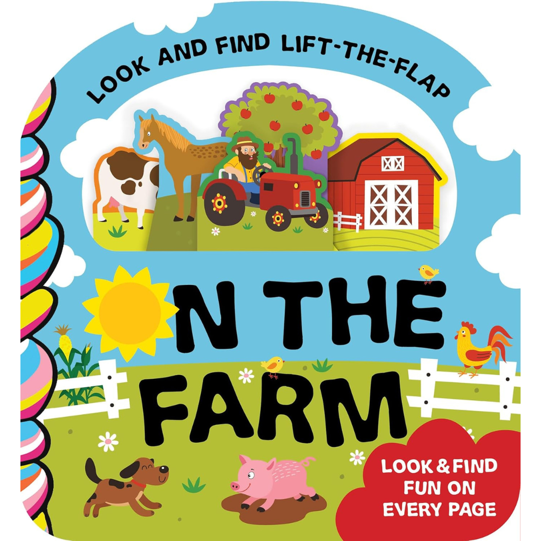 Taffy Tales Lift-The-Flap Board Book - On The Farm Look and Find