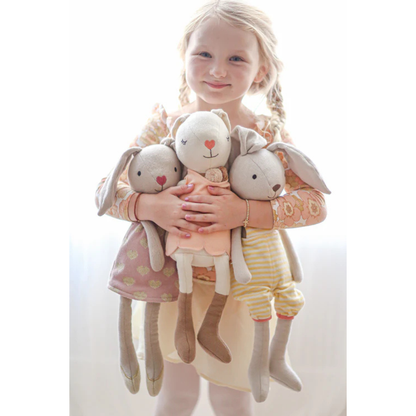 Apple Park Organic Cotton Knit Plush Toy - Benny Bunny