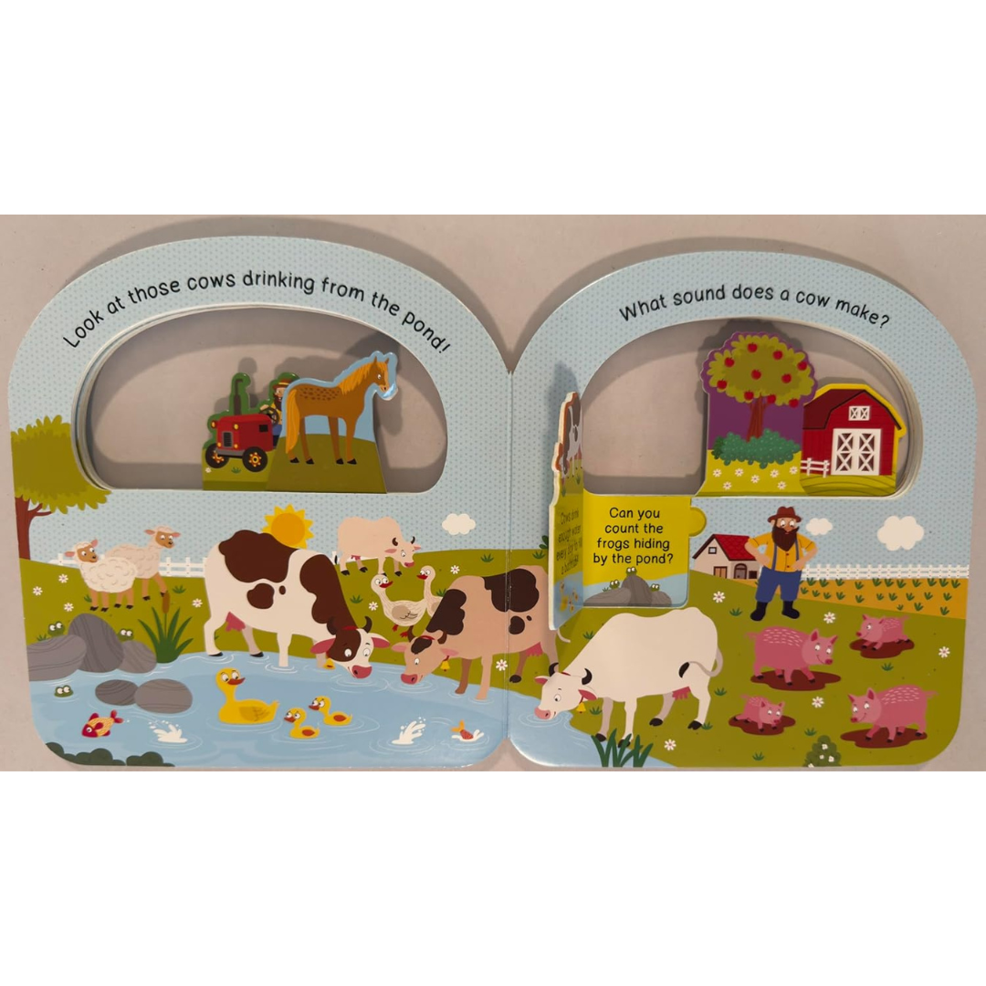 Taffy Tales Lift-The-Flap Board Book - On The Farm Look and Find