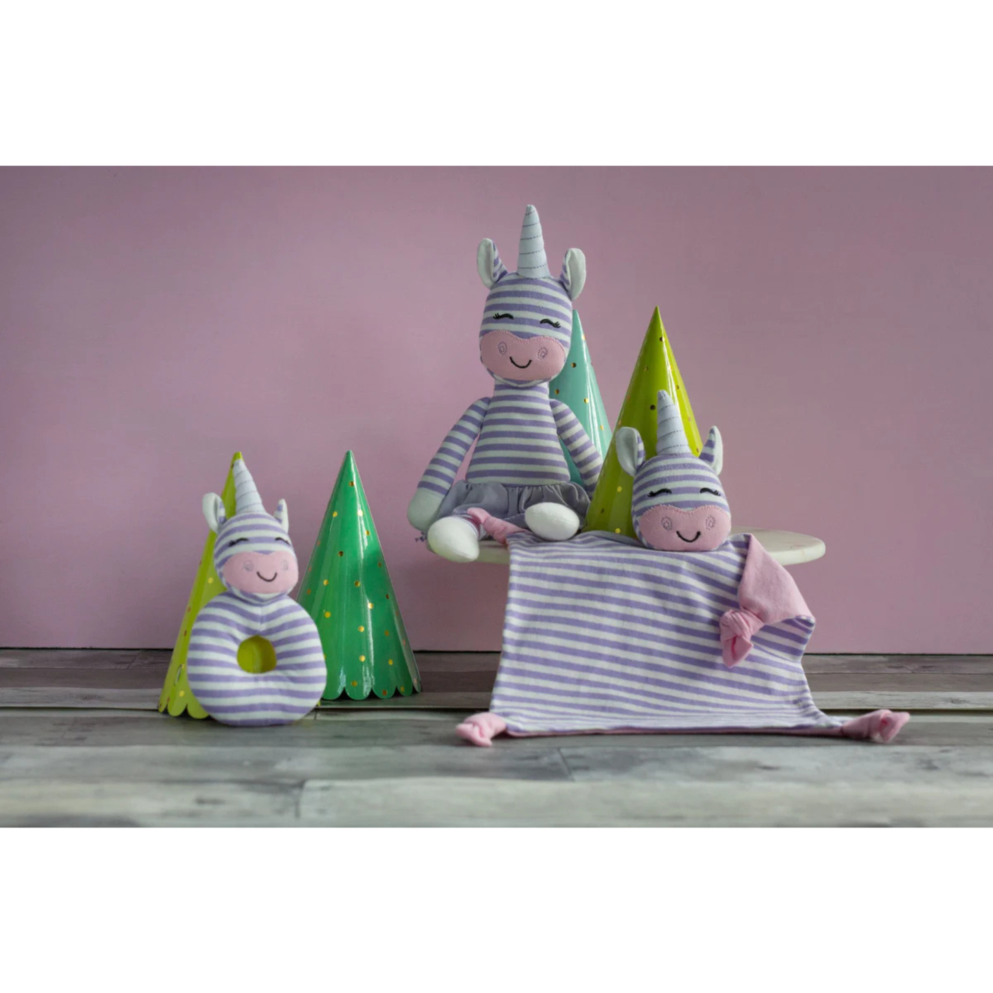 Organic Farm Buddies Baby Blankie - Cupcake the Unicorn