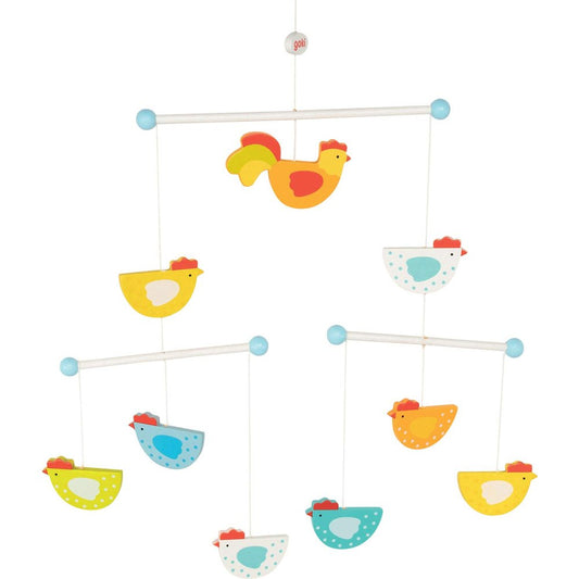 Goki Wooden Mobile - funny chickens