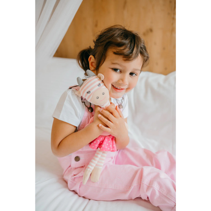 Organic Farm Buddies Organic Cotton Plush Toy - Pink Giraffe