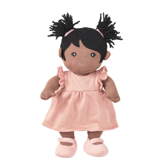 Apple Park Organic Dress Up Doll - Mia in Dusty Rose