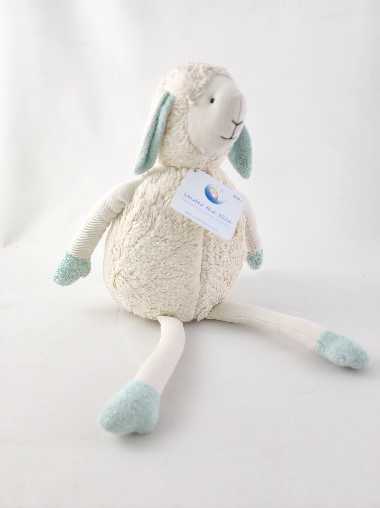 Under The Nile Sherpa Snuggle Lovey - Elsa the Lamb 14"