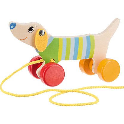 Goki Wooden Pull-Along Racer Dog