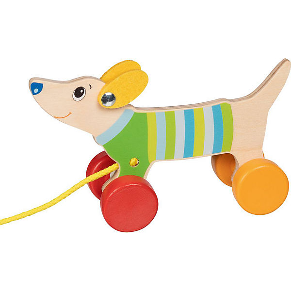 Goki Wooden Pull-Along Racer Dog