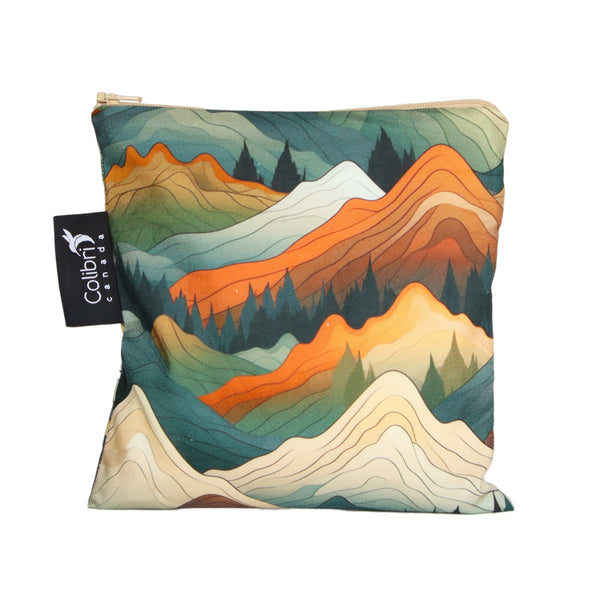 Colibri Reusable Large Snack Bag -  Mountains