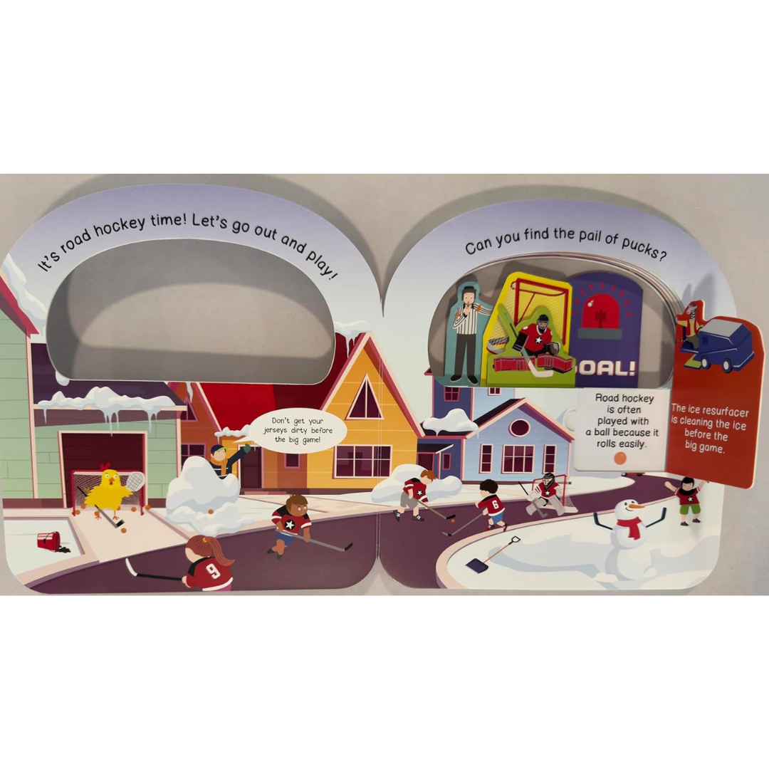 Taffy Tales Lift-The-Flap Board Book - I Love Hockey!