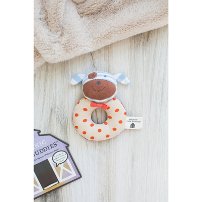 Organic Farm Buddies - Boxer Dog Teething Rattle