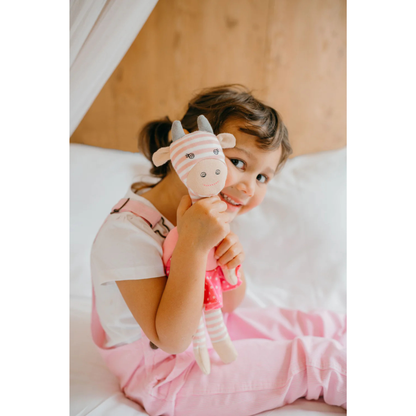 Organic Farm Buddies Organic Cotton Plush Toy - Pink Giraffe 14"