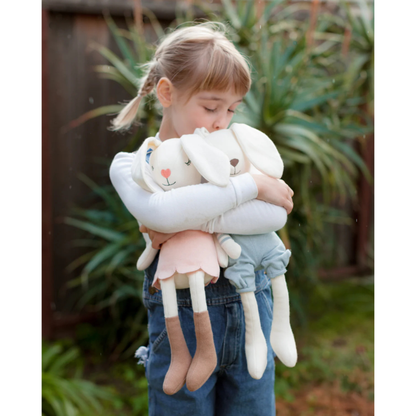 Apple Park Organic Cotton Knit Plush Toy - Finn Bunny