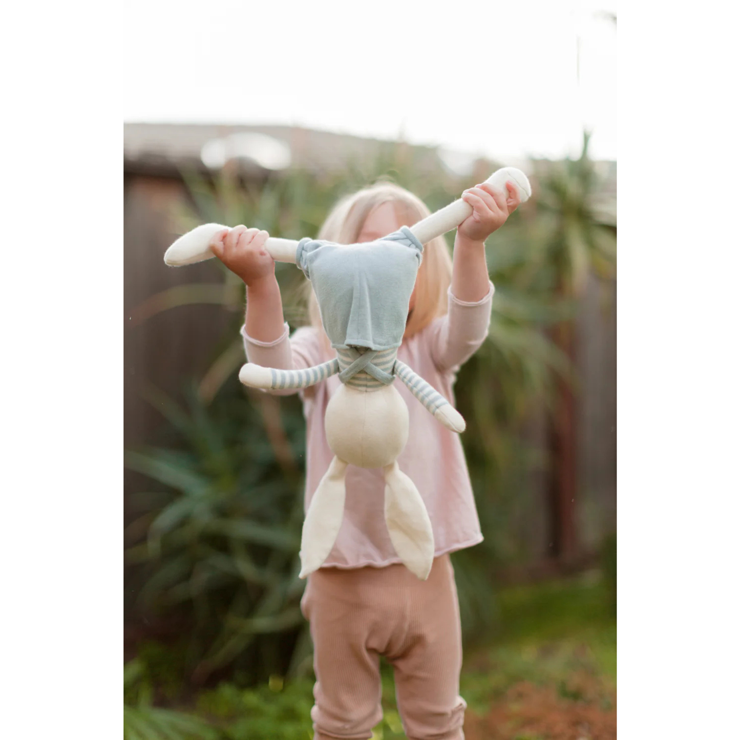 Apple Park Organic Cotton Knit Plush Toy - Finn Bunny