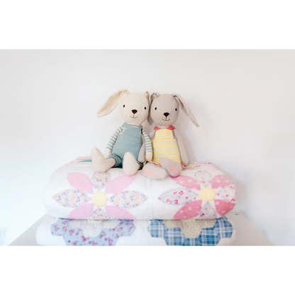 Apple Park Organic Cotton Knit Plush Toy - Finn Bunny
