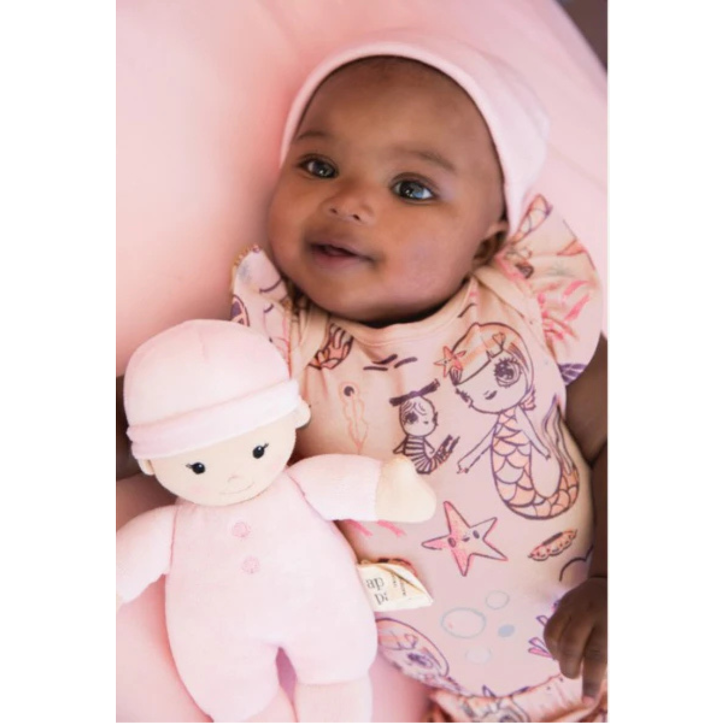 Apple Park Organic Baby First Doll - Pink