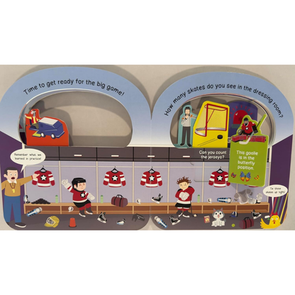 Taffy Tales Lift-The-Flap Board Book - I Love Hockey!