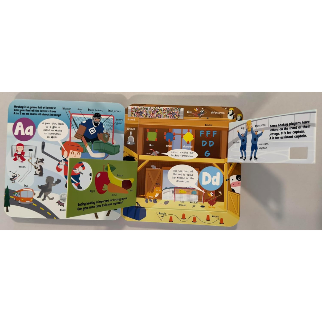 Taffy Tales Lift-The-Flap Board Book - Hockey ABC Fun Flaps
