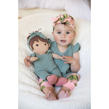 Apple Park Organic Dress Up Doll - Park Friend Paloma (Teal)