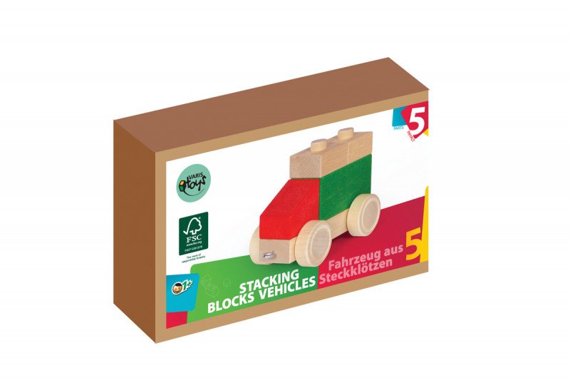 Varis Wooden Stacking Blocks Vehicle