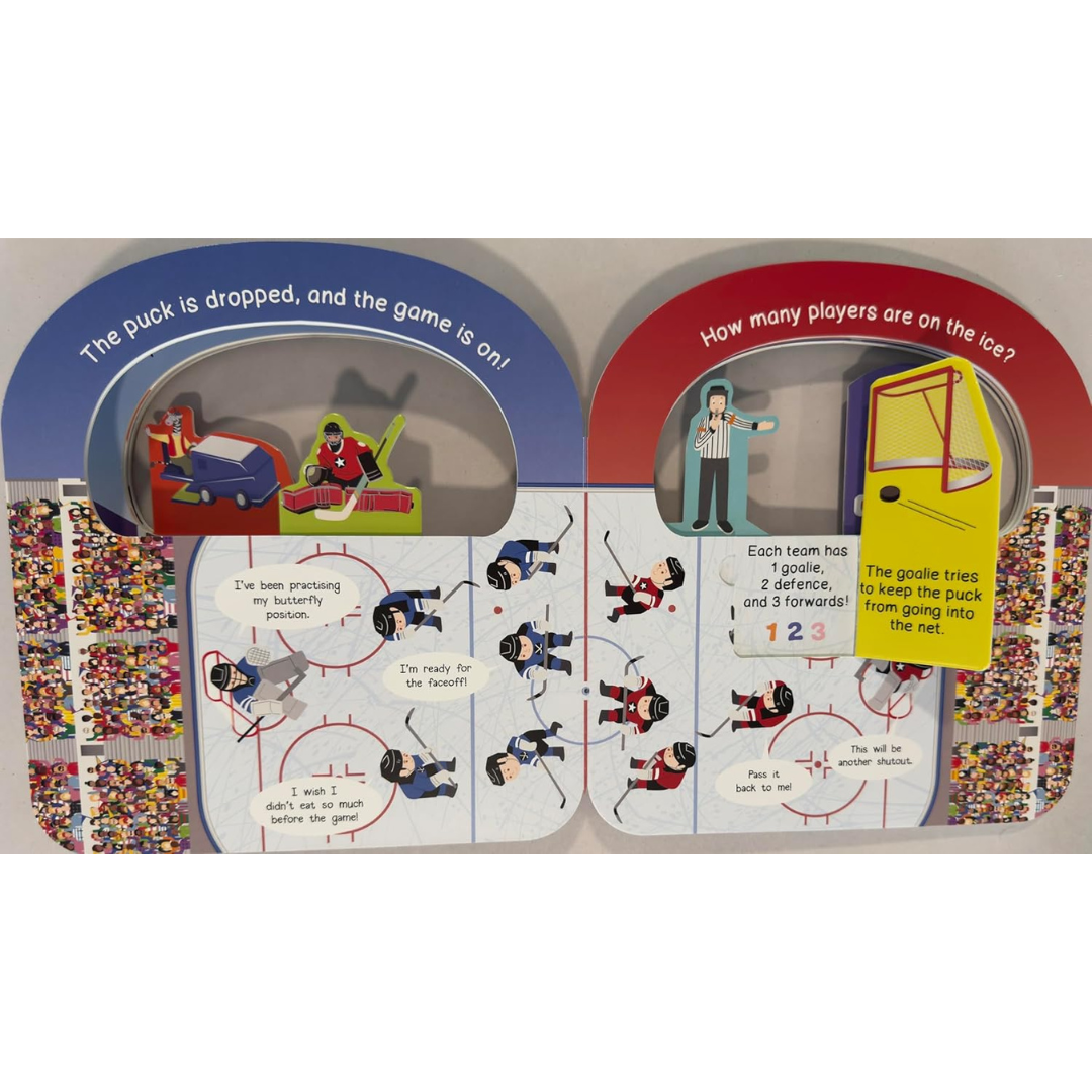 Taffy Tales Lift-The-Flap Board Book - I Love Hockey!