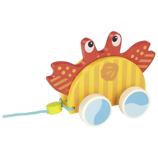 Goki Wooden Pull-along animal - Crab