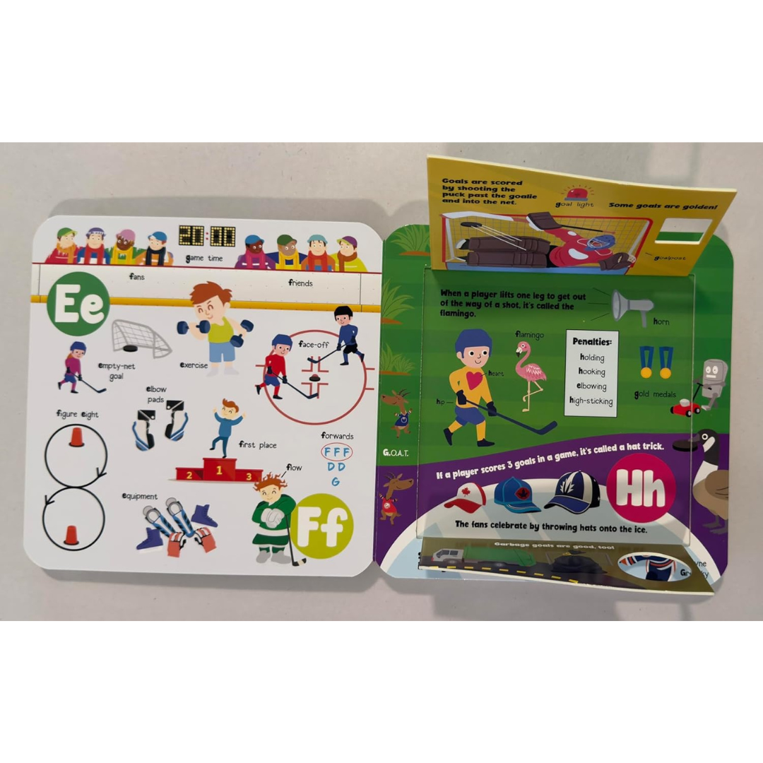 Taffy Tales Lift-The-Flap Board Book - Hockey ABC Fun Flaps