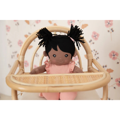Apple Park Organic Dress Up Doll - Mia in Dusty Rose