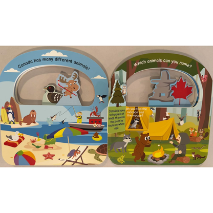 Taffy Tales Lift-the-Flap Board Book - Oh, Canada! Look and Find