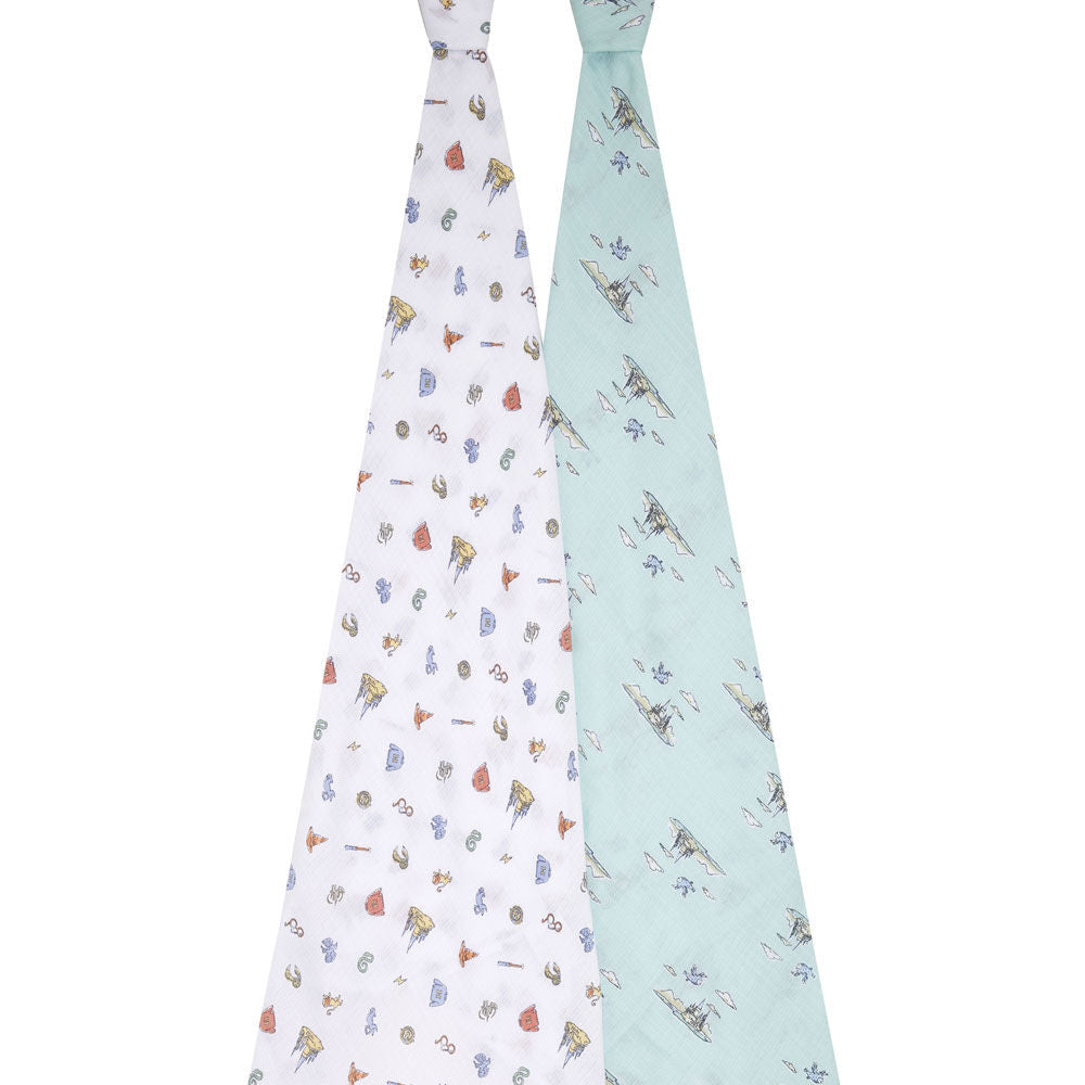 Aden Anais Essentials Swaddle Blankets - Harry Potter™ Hogwarts (2 Pack)