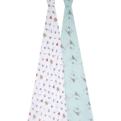 Aden Anais Essentials Swaddle Blankets - Harry Potter™ Hogwarts (2 Pack)