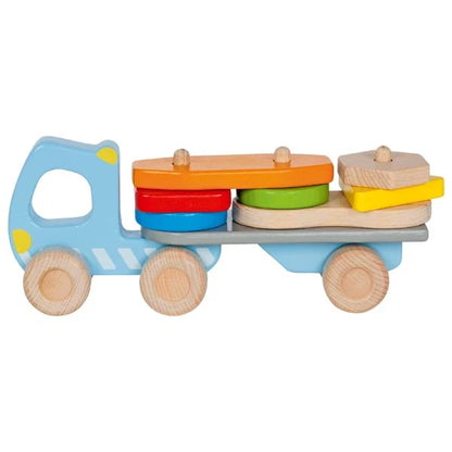 Goki Wooden Truck with Stacking Freight