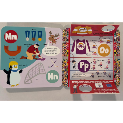 Taffy Tales Lift-The-Flap Board Book - Hockey ABC Fun Flaps