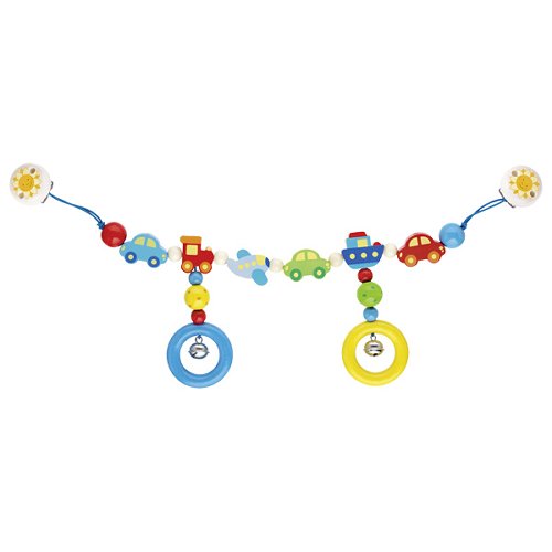Goki Wooden Pram Chain - Vehicle with clips