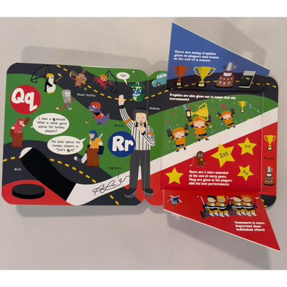 Taffy Tales Lift-The-Flap Board Book - Hockey ABC Fun Flaps