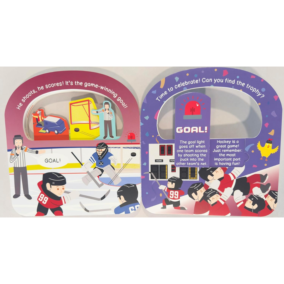 Taffy Tales Lift-The-Flap Board Book - I Love Hockey!