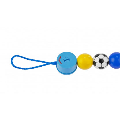 Heimess Wooden Pacifier Clip - Soother Chain Football