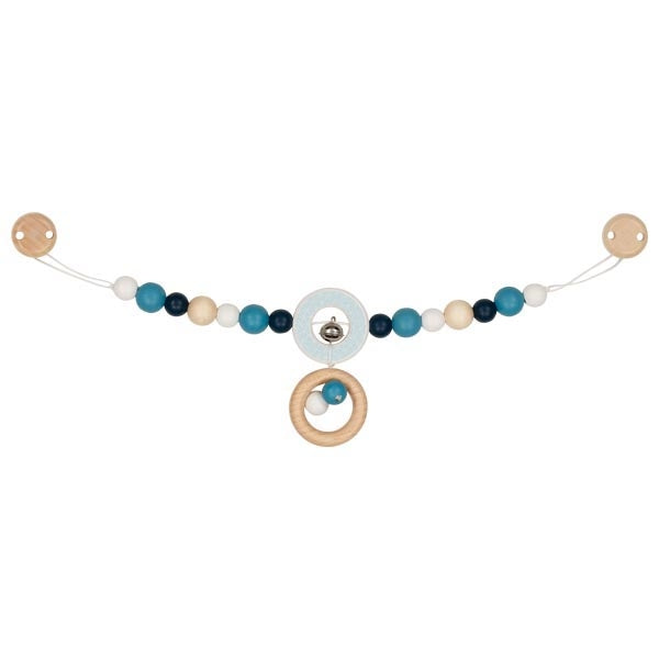 Heimess Pram Stroller Chain with Clips - Mint, Blue