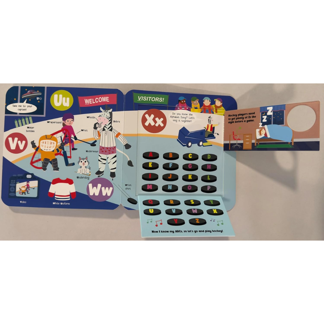 Taffy Tales Lift-The-Flap Board Book - Hockey ABC Fun Flaps