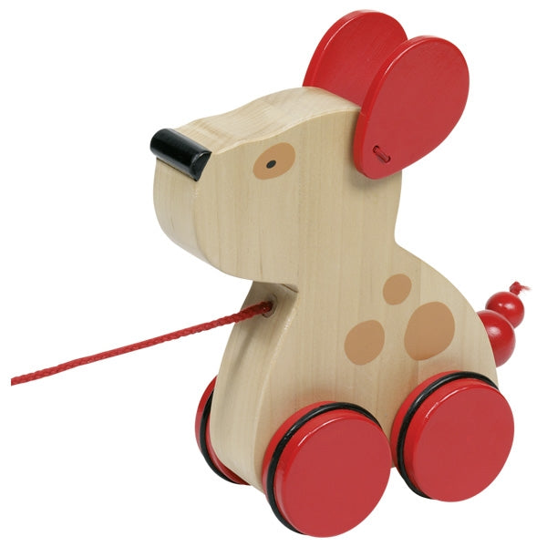 Goki Wooden Pull-Along Dog (Luhna)