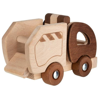 Goki Nature Wooden Garbage truck