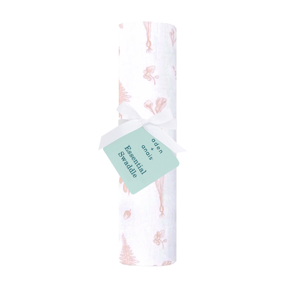 Aden Anais Essential Cotton Swaddles - Country Floral - Pink Garden