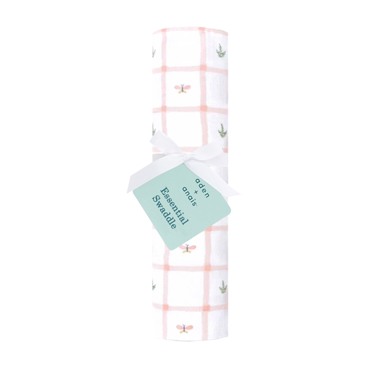 Aden Anais Essential Cotton Swaddles - Country Floral - Dragonfly