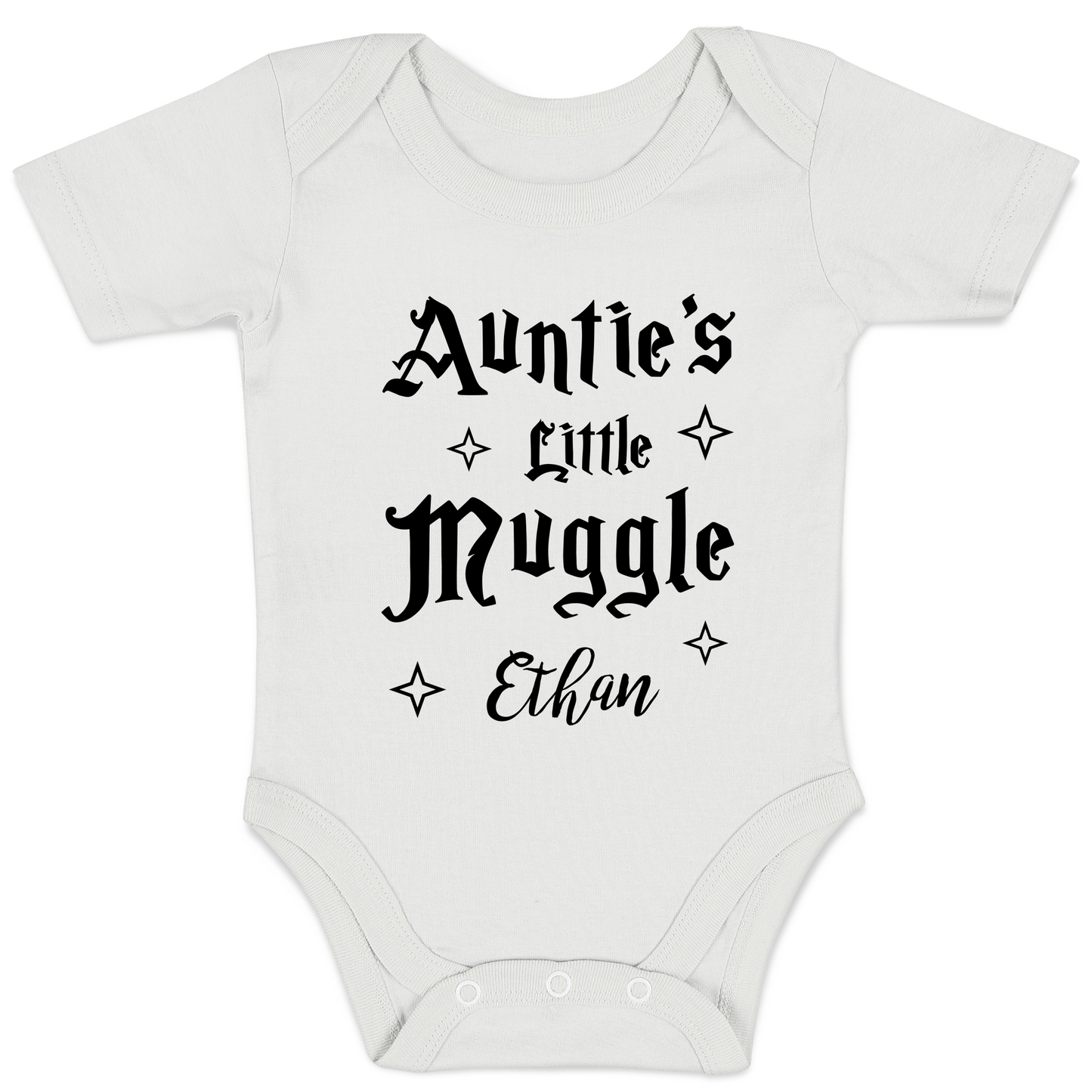 [Personalized] Endanzoo Organic Baby Bodysuit - Auntie's Little Muggle
