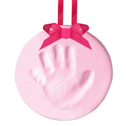 PearHead Babyprint Keepsake Ornament Circle For Girl - Pink