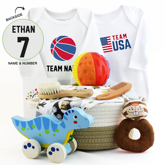 Zeronto Baby Gift Basket - Team USA (Basketball)