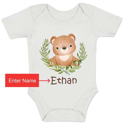 [Personalized] Endanzoo Organic Baby Bodysuit - Little Bear